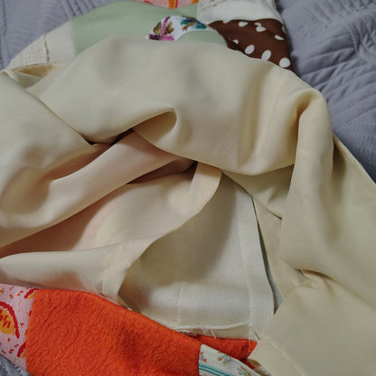 1960s Patchwork Boho Maxi Skirt Prairie Lined Size XS [Vintage]