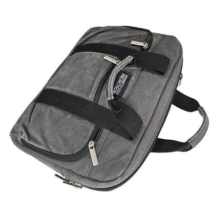 Gray Canvas Satchel Laptop Bag Kenneth Cole Reaction Camouflage Lining