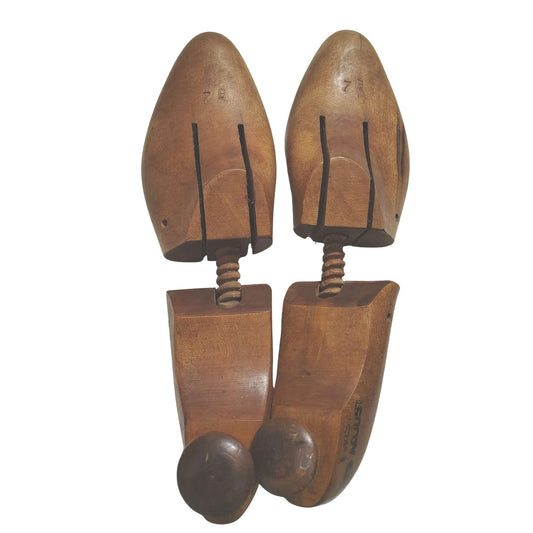 Jones & Vining Adjustable Wood Shoe Tree Stretcher Accessories Size 7B [Vintage]