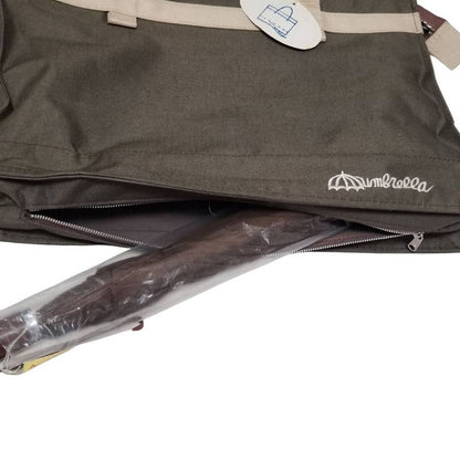 Vintage Green Umbrella Tote Bag Designed by Duebbert Rain Bag New with tags
