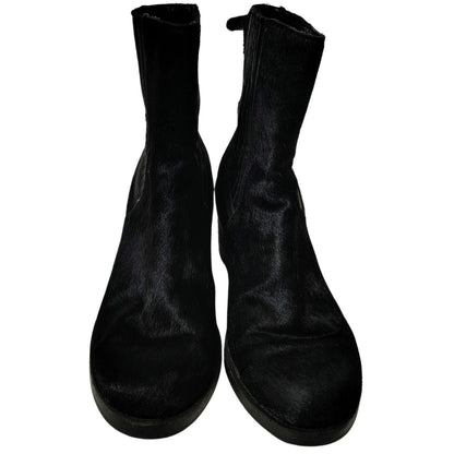 UGG Camden Exotic Calf Hair Leather High Heels Womens Ankle Boots Booties Size 7