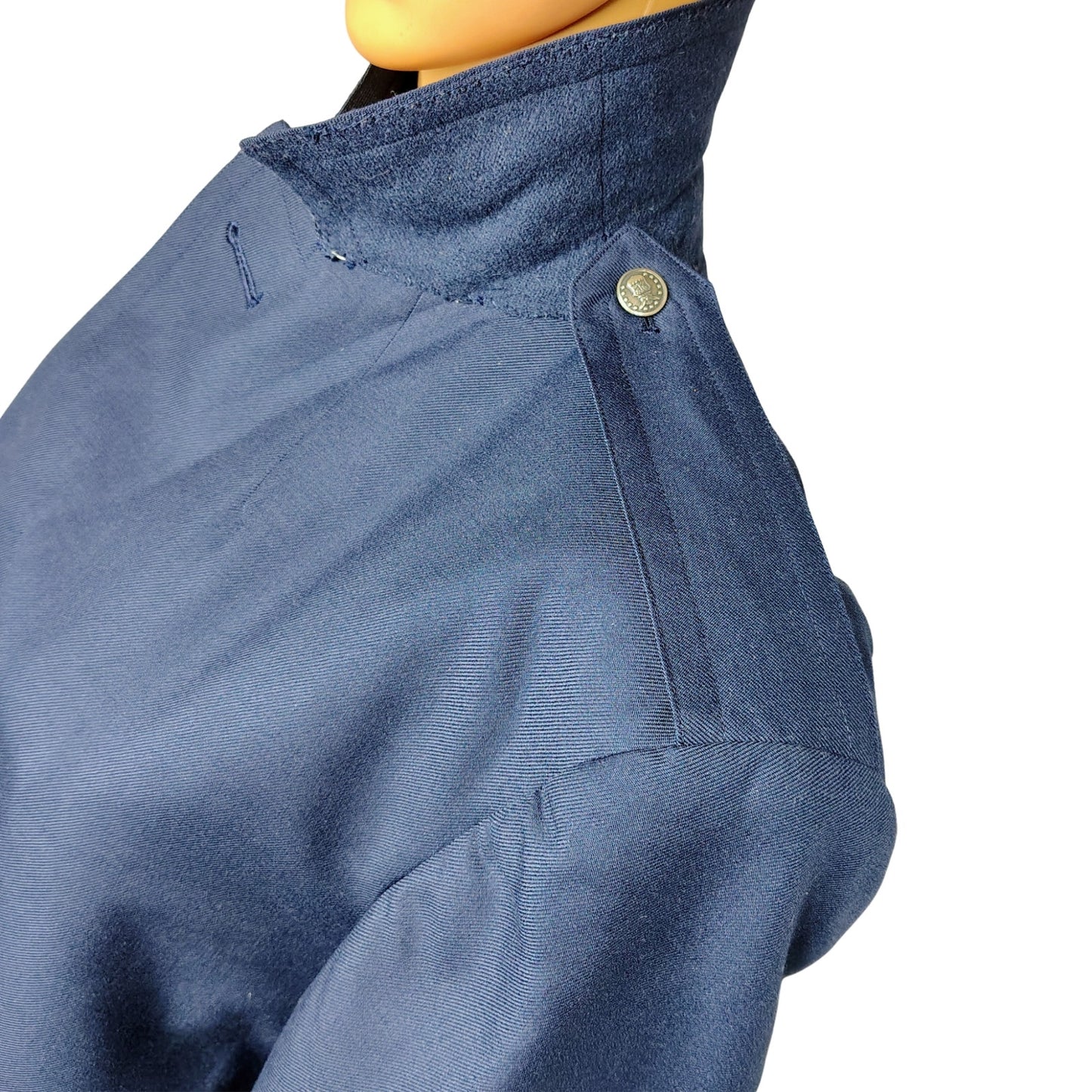 Vietnam US Air Force Overcoat 35 Long Blue 1549 Wool 13 oz Trench Coat [Vintage]