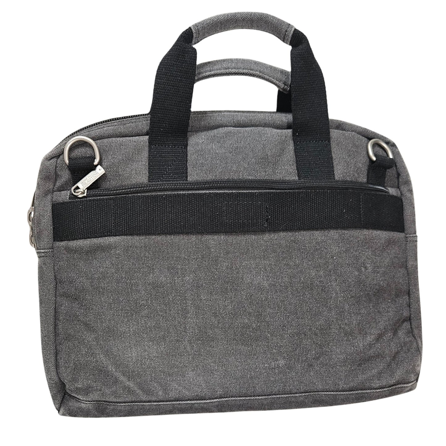 Gray Canvas Satchel Laptop Bag Kenneth Cole Reaction Camouflage Lining