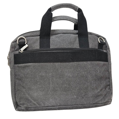 Gray Canvas Satchel Laptop Bag Kenneth Cole Reaction Camouflage Lining