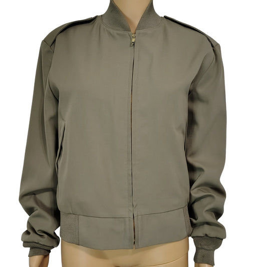 USMC Tanker Zip Up Bomber Jacket Neptune Garment Co. Epaulets Lined 36 Short