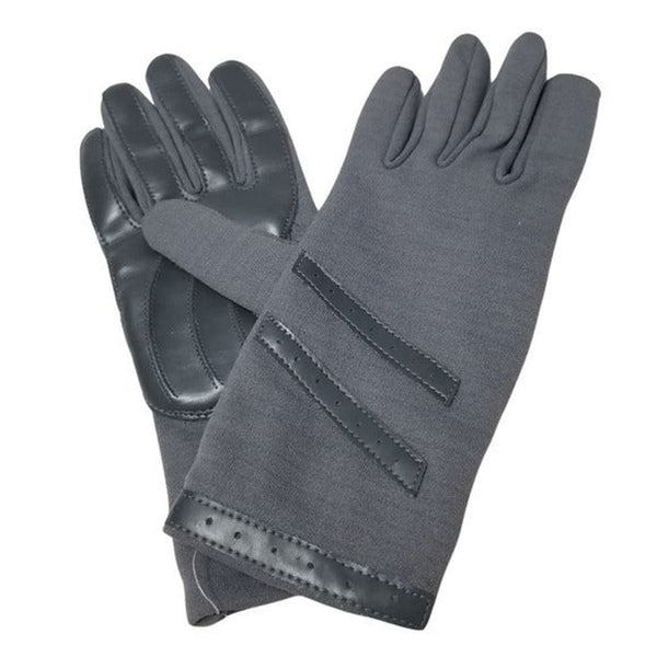 1990s Gray Riding Stretchable Gloves Vinyl One Size Fits All [Vintage]