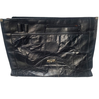 MC Marc Chantal Leather Patchwork Briefcase 1.5" x 12" [Vintage]