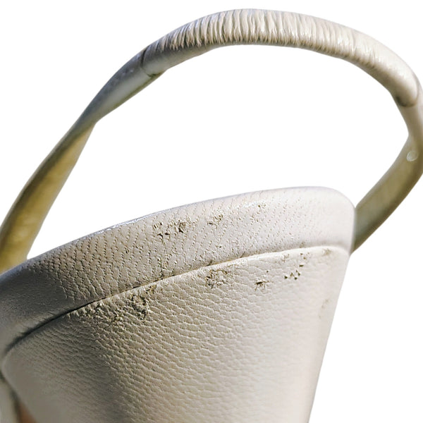 1980s Pancaldi Italian Leather Strappy Heels 4 Inch Heel Size 7 1/2 AA Gently Used [Vintage]