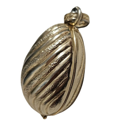 1968 Avon "Golden Charmer" Glacé Wax Perfume Case Pendant "Empty" Vintage
