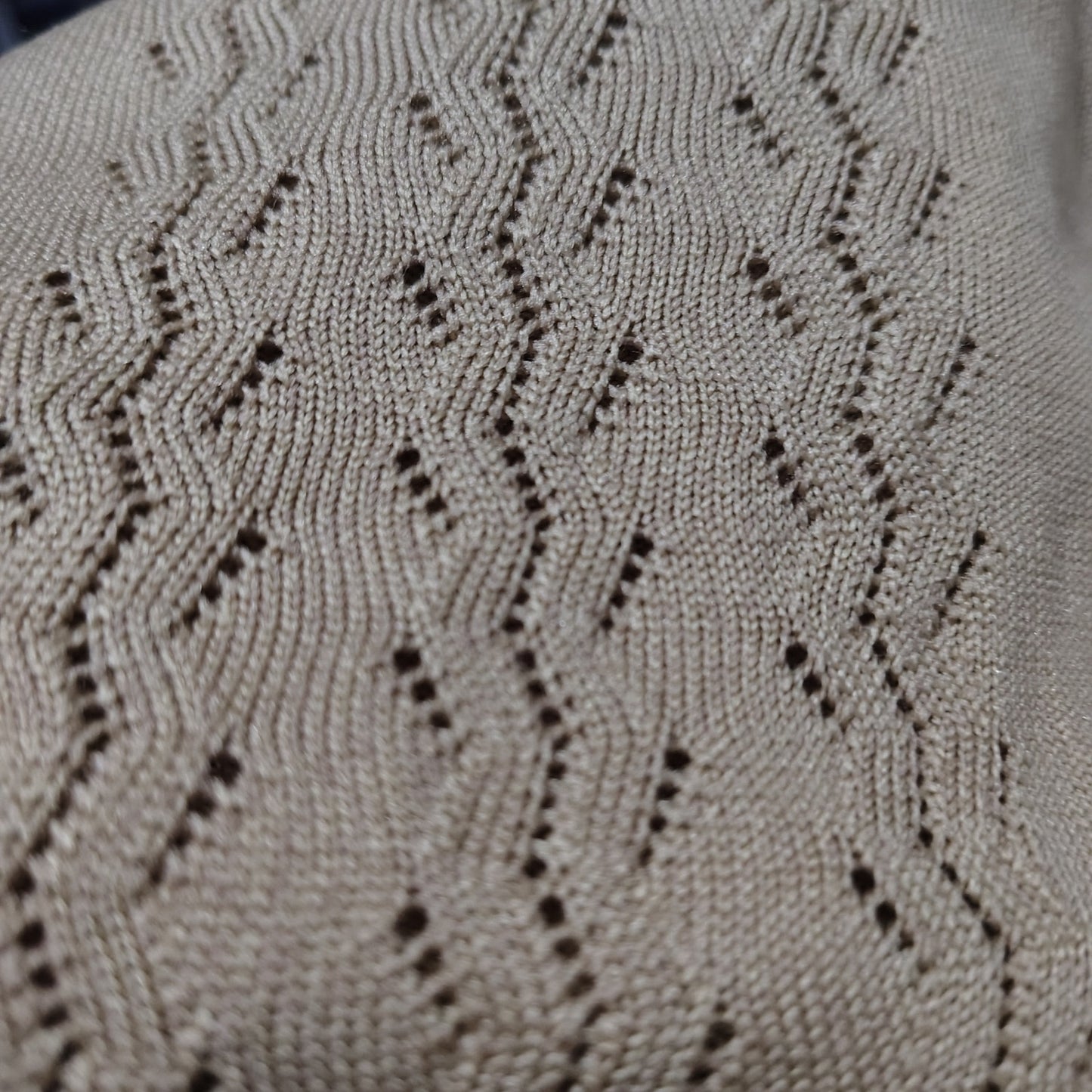 1970s Silan Eden Fil Brown Cardigan Sweater Mother of Pearl Buttons Size Small [Vintage]