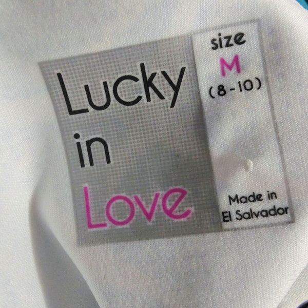 Lucky in Love Catalina Golf Dress High Neck Full Back Pleated Drop Waist Size Medium