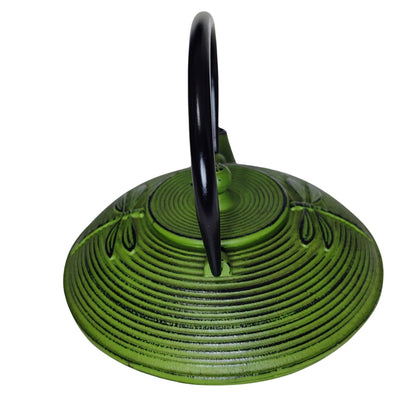 Dragonfly Teapot Green 770ml Low Profile Cast Iron Teapot Heavy Cast Iron
