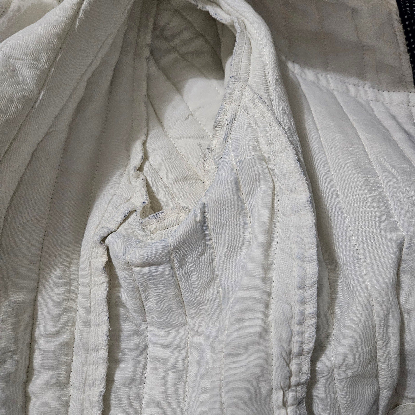 1970s Jessicas Gunnies Blue White Floral Quilted Blazer San Francisco Size Small