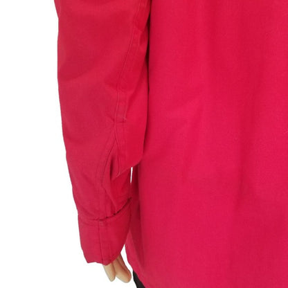1980s Woolrich Woman Thinsulate Red Snap Close Winter Coat Size Large [VINTAGE]