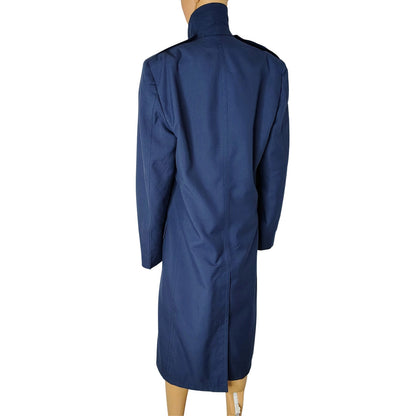 Vietnam US Air Force Overcoat 35 Long Blue 1549 Wool 13 oz Trench Coat [Vintage]