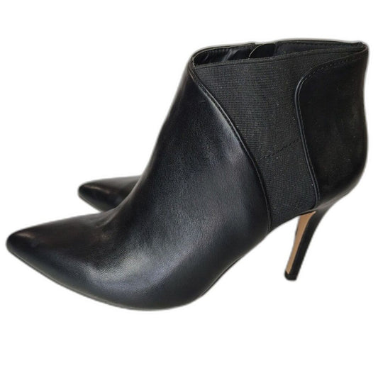 XOXO Nayeli Sleek Dress Booties Elastic Detail Heels 4" Pointy Toe Size 8.5