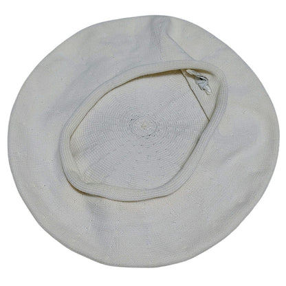 Cream Cotton Beret 10.5 Inch Diameter As seen on Mary Poppins Returns in Pink