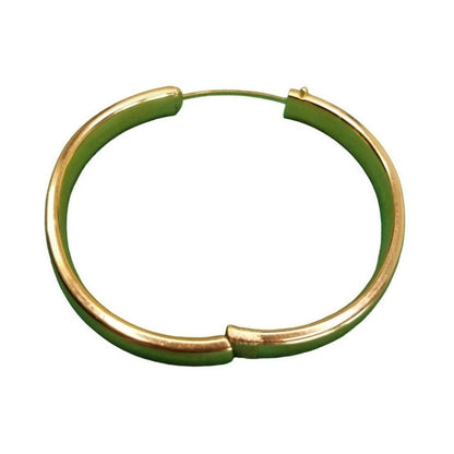 NAPIER Smooth Hollow Gold Filled Bangle Bracelet Hidden Closure [ESTATE JEWELRY]
