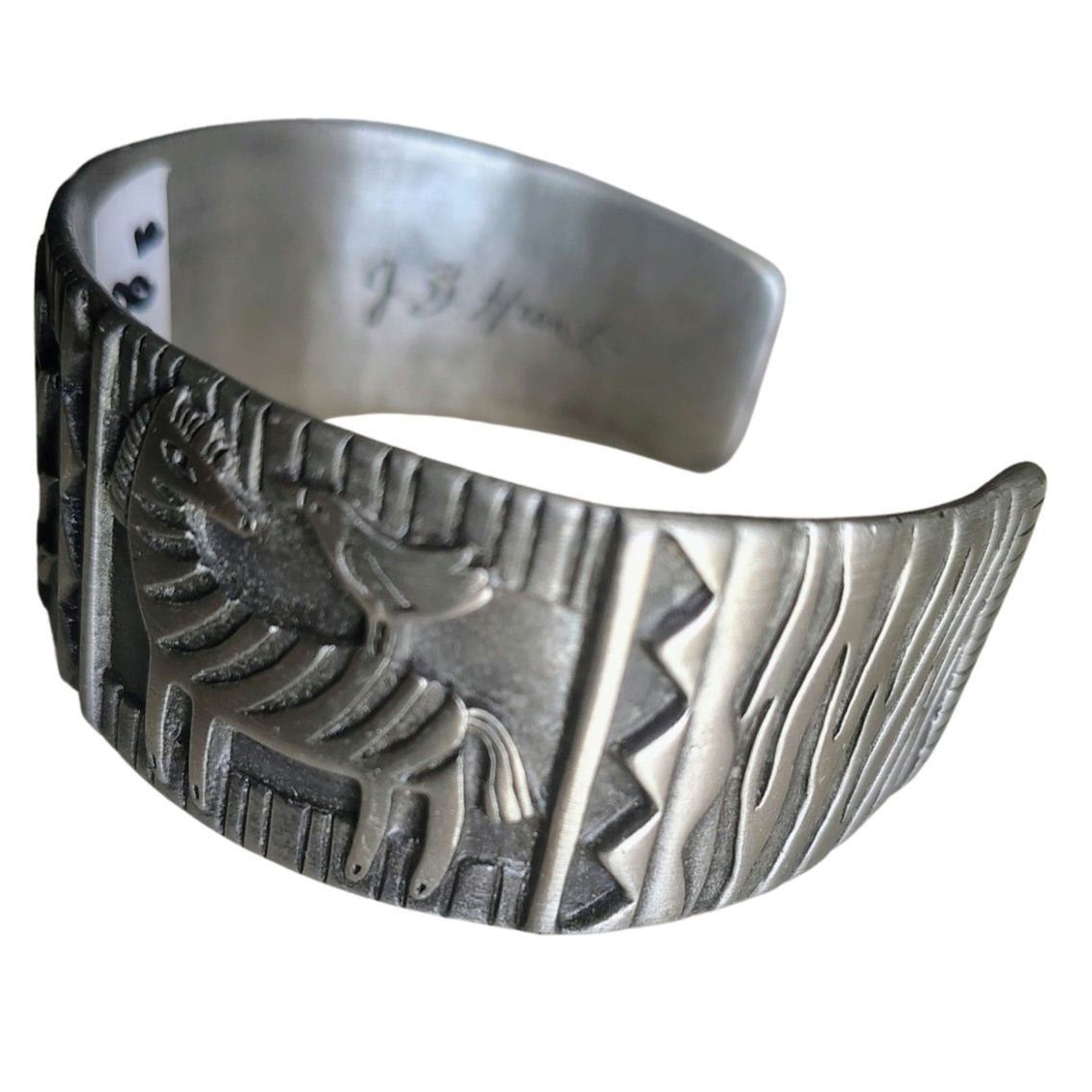 J B Hunt Wild Kingdom Cuff Bracelet Elephant Zebra Designer Vintage Wearable Art