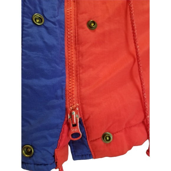 GOOSE Down 80s VINTAGE CABELA'S Red Puffer Winter Coat Size Small [VINTAGE]