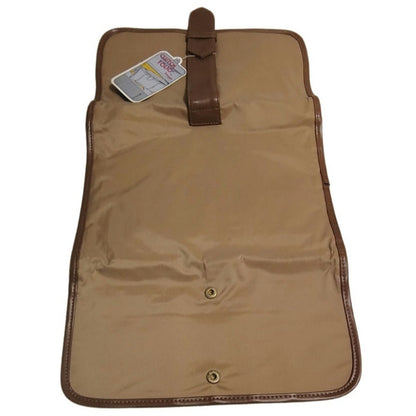 1970s Brown Waterproof Travel Maxi Clutch Folio By Baggo New Tags [Vintage]