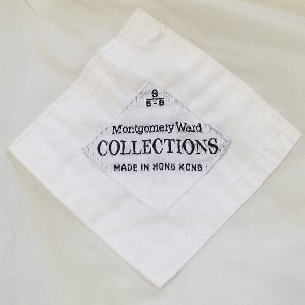 VINTAGE | RACER JACKET Montgomery Ward Collection Light Weight White Size Small
