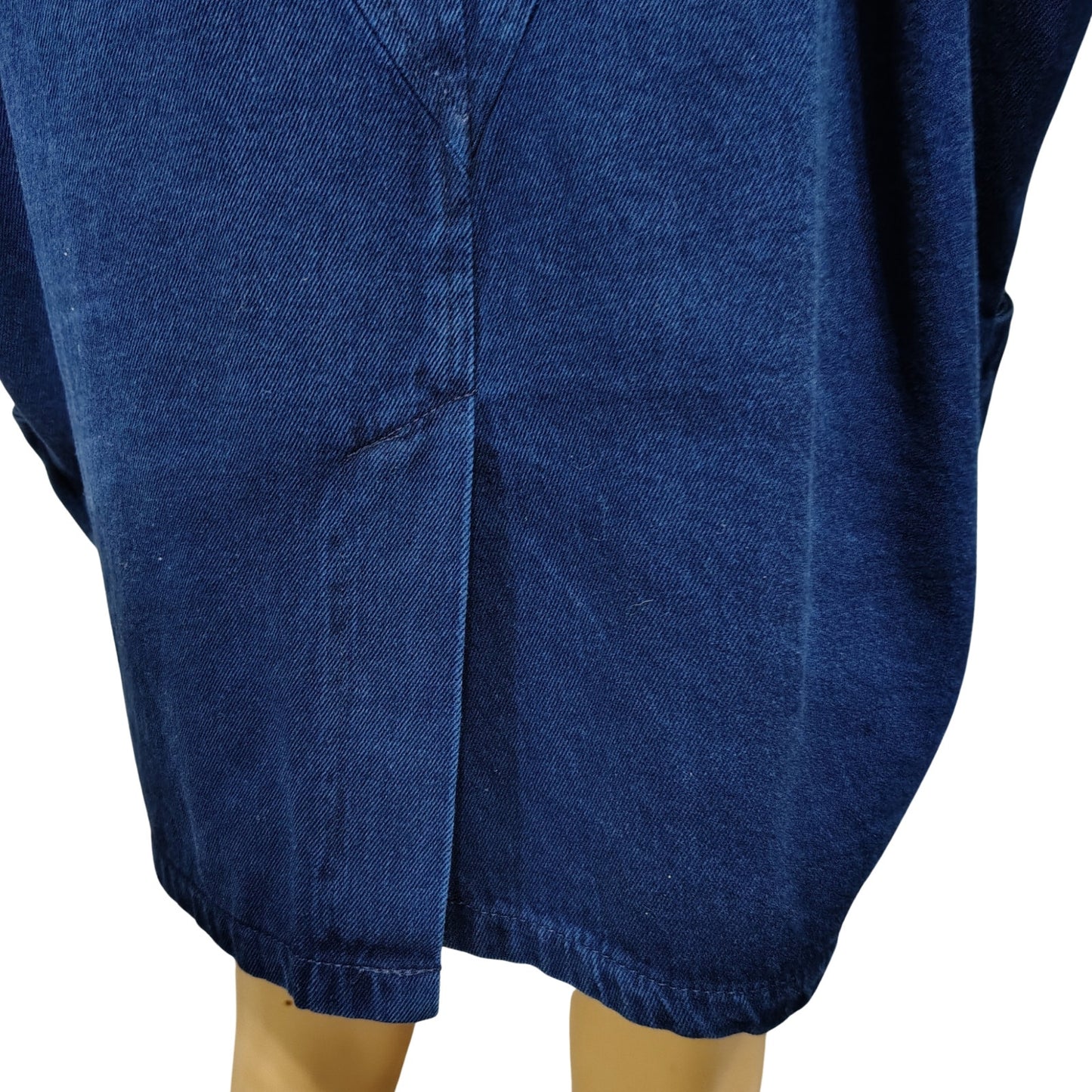 1990s Pado California Indigo Blue Denim Jean Jacket Dolman Sleeves Embroidered [Vintage]