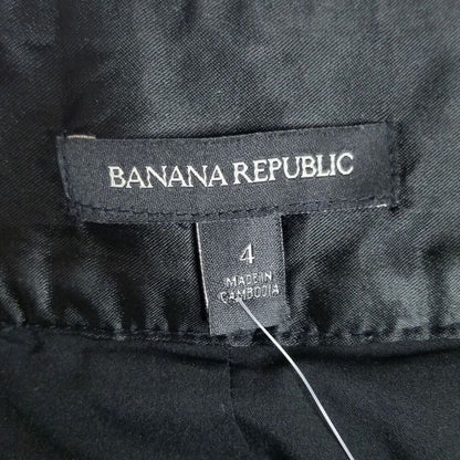 Pleated Purple Gray Black Banana Republic Flare Side Zip Mini Skirt Size 4