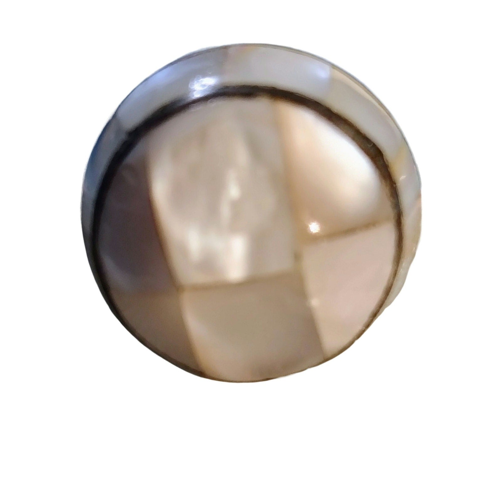 Sterling Silver Pink Mother Pearl Chime Ball Pendant Beaded Necklace [Vintage]