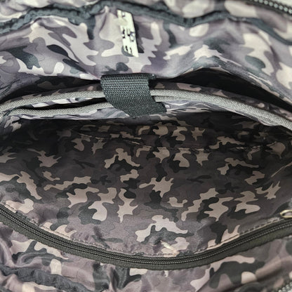 Gray Canvas Satchel Laptop Bag Kenneth Cole Reaction Camouflage Lining