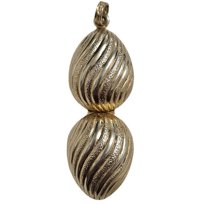 1968 Avon "Golden Charmer" Glacé Wax Perfume Case Pendant "Empty" Vintage