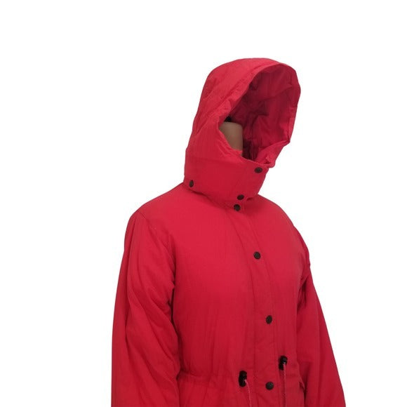 GOOSE Down 80s VINTAGE CABELA'S Red Puffer Winter Coat Size Small [VINTAGE]