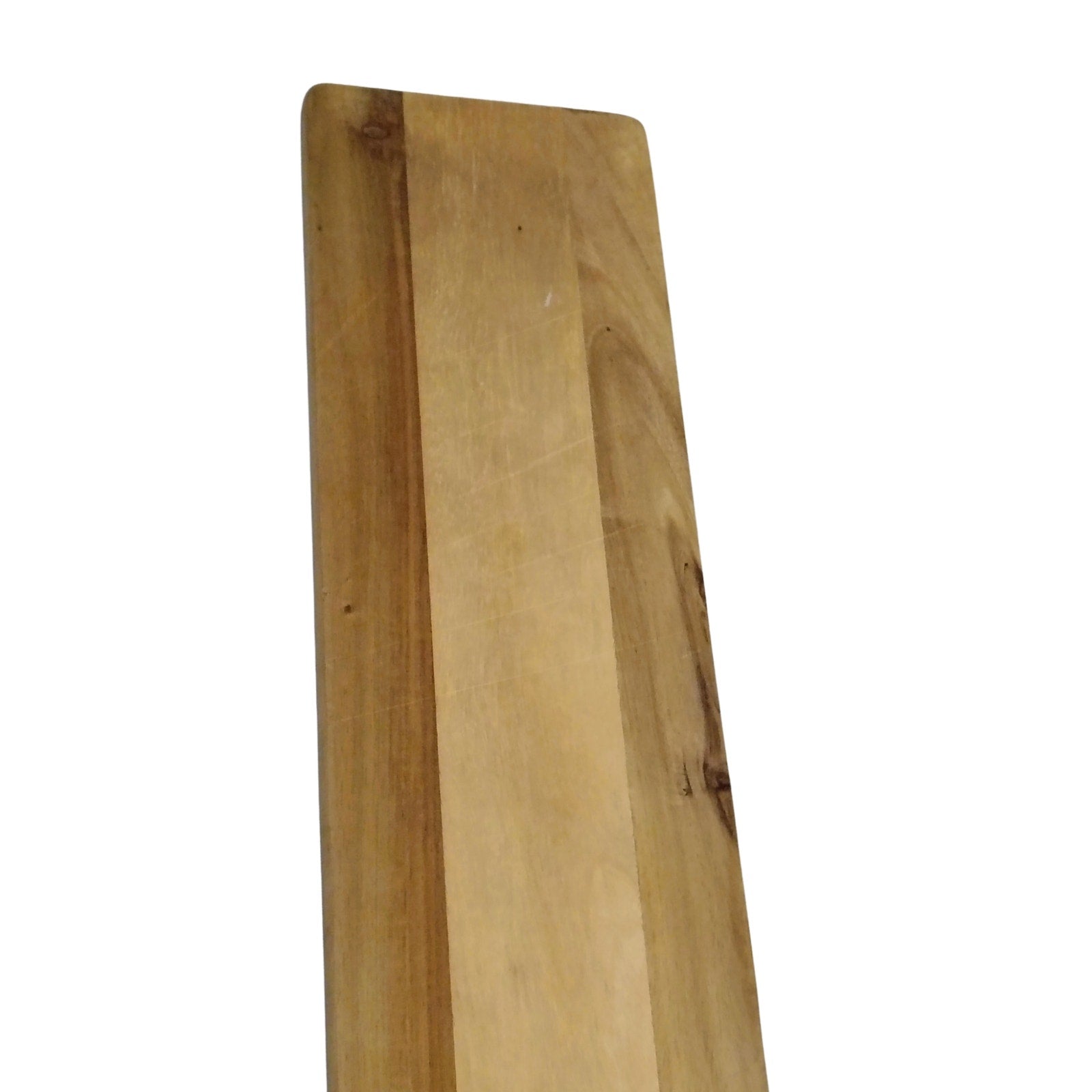 Wooden Long Narrow Charcuterie Chopping Board 22x6 Inches 27 Inch Total Length