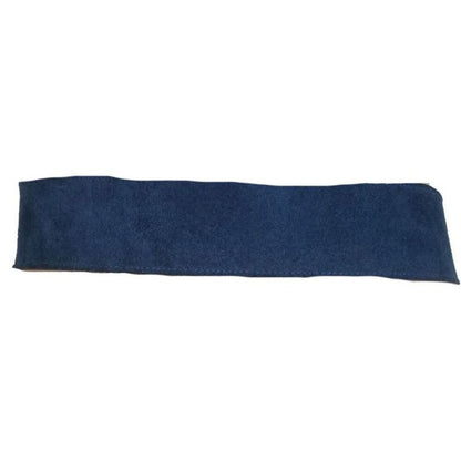 Vintage Big Gold Interlocking Cut Out Buckle Wide Blue Suede Belt Adjustable