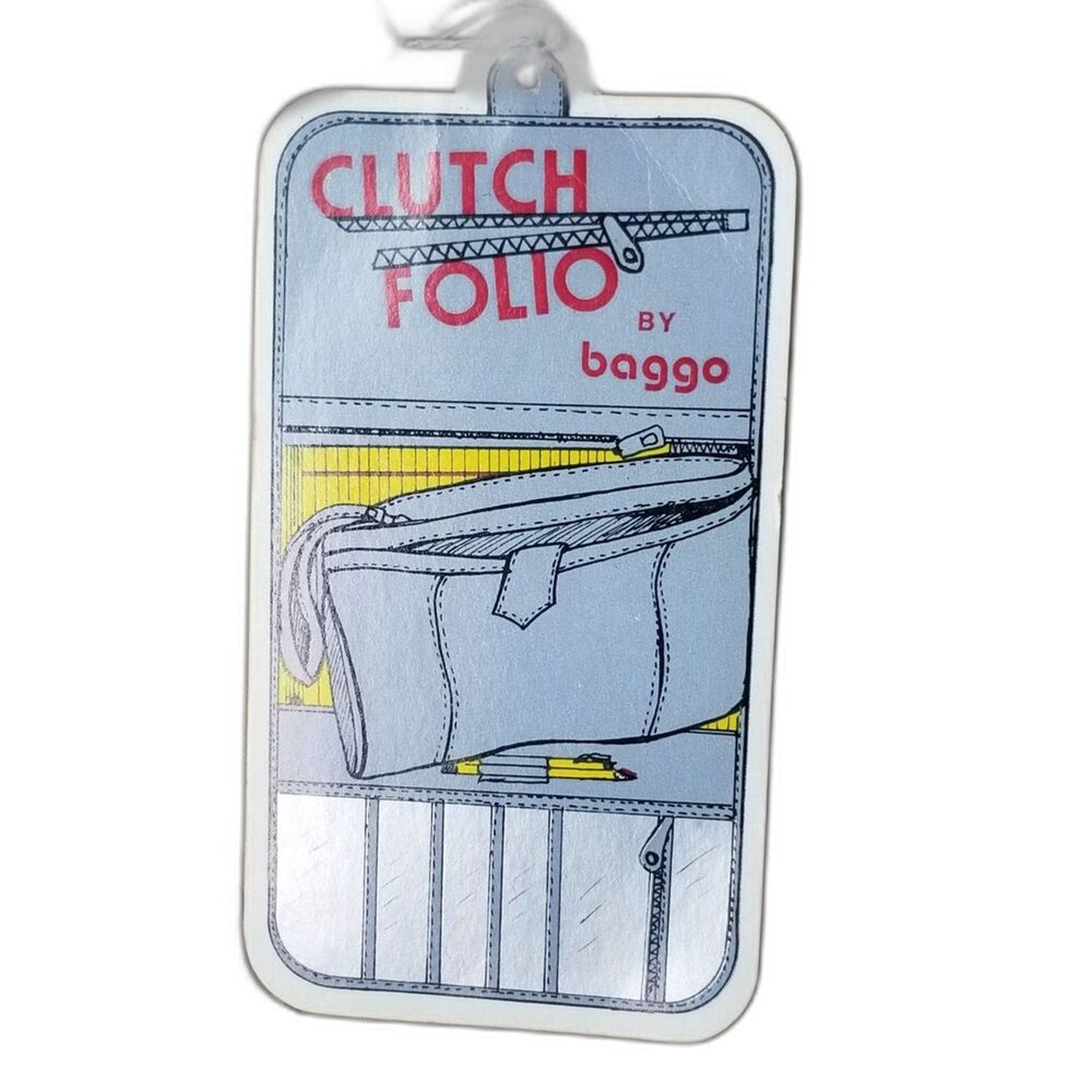 1970s Brown Travel Bag Water Resistant Plastic Maxi Clutch Folio Toiletry Bag [Vintage]