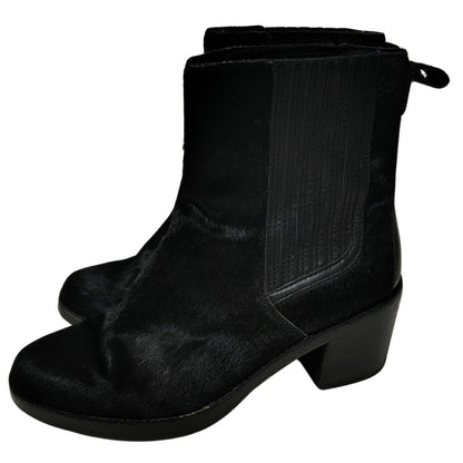 UGG Camden Exotic Calf Hair Leather High Heels Womens Ankle Boots Booties Size 7