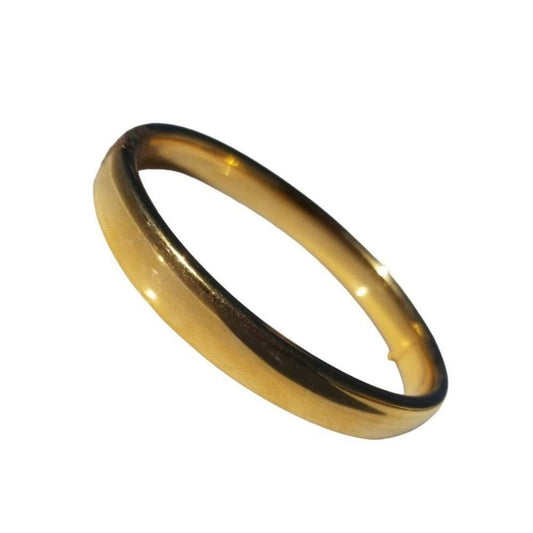 NAPIER Smooth Hollow Gold Filled Bangle Bracelet Hidden Closure [ESTATE JEWELRY]