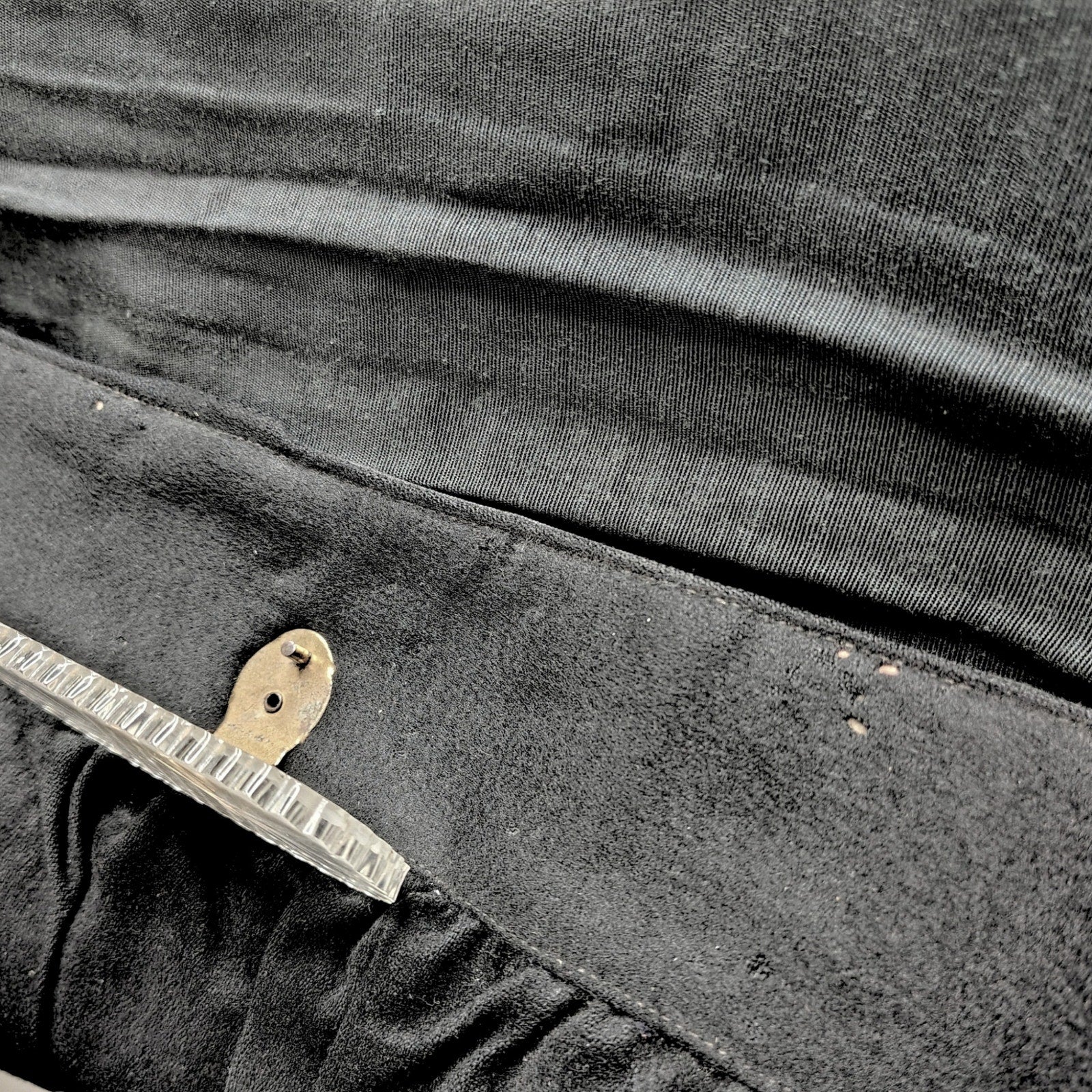 1940s The Meeker Company 100% Virgin Wool Maxi Clutch Lucite Clasp [Vintage]