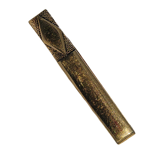 1950s Diamond Mid-Century Modern Swank Tie Bar Money Clip Gold Tone Gently Used [Vintage]