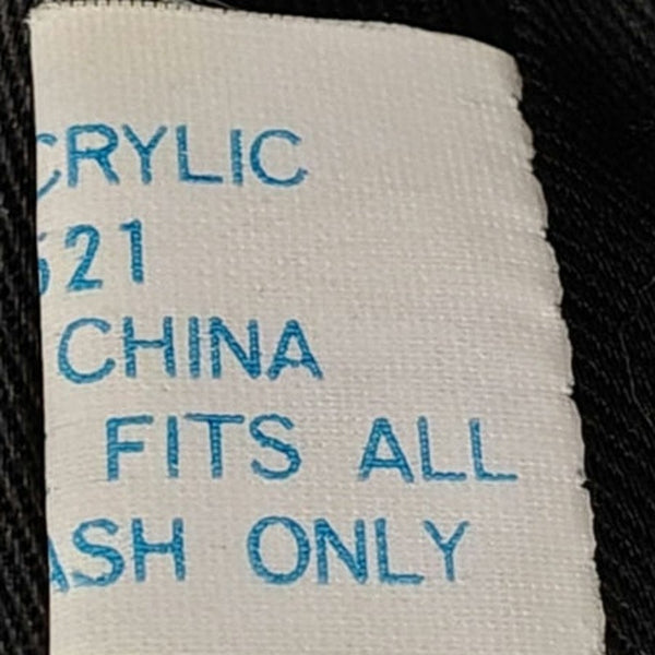 1980s Vintage Black White Plaid Floppy Bucket Hat Wide Brim Size Small