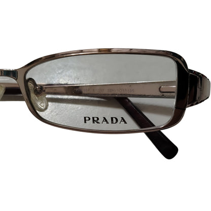 PRADA Sleek Fit Eye Glasses Specs VPR 66F 51017 3Bh-101 135 Gold Rimmed Frames