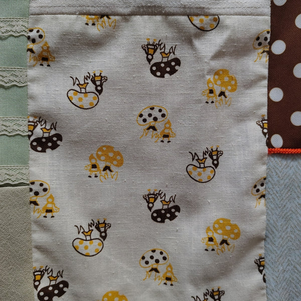 1960s Patchwork Boho Maxi Skirt Prairie Lined Size XS [Vintage]