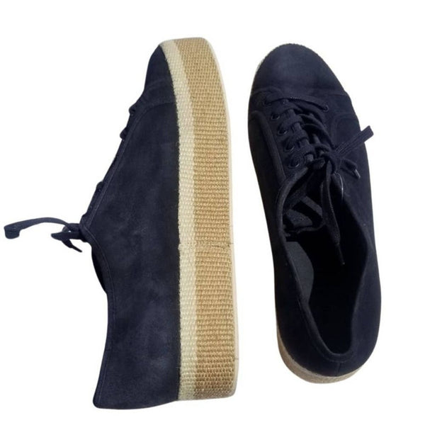 Blue Windell Lace Up Platform Espadrille Sneakers Shoes by VINCE Size 9.5