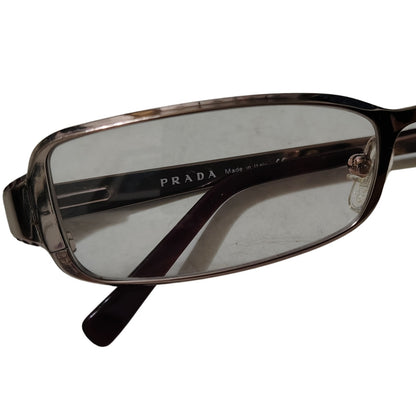 PRADA Sleek Fit Eye Glasses Specs VPR 66F 51017 3Bh-101 135 Gold Rimmed Frames
