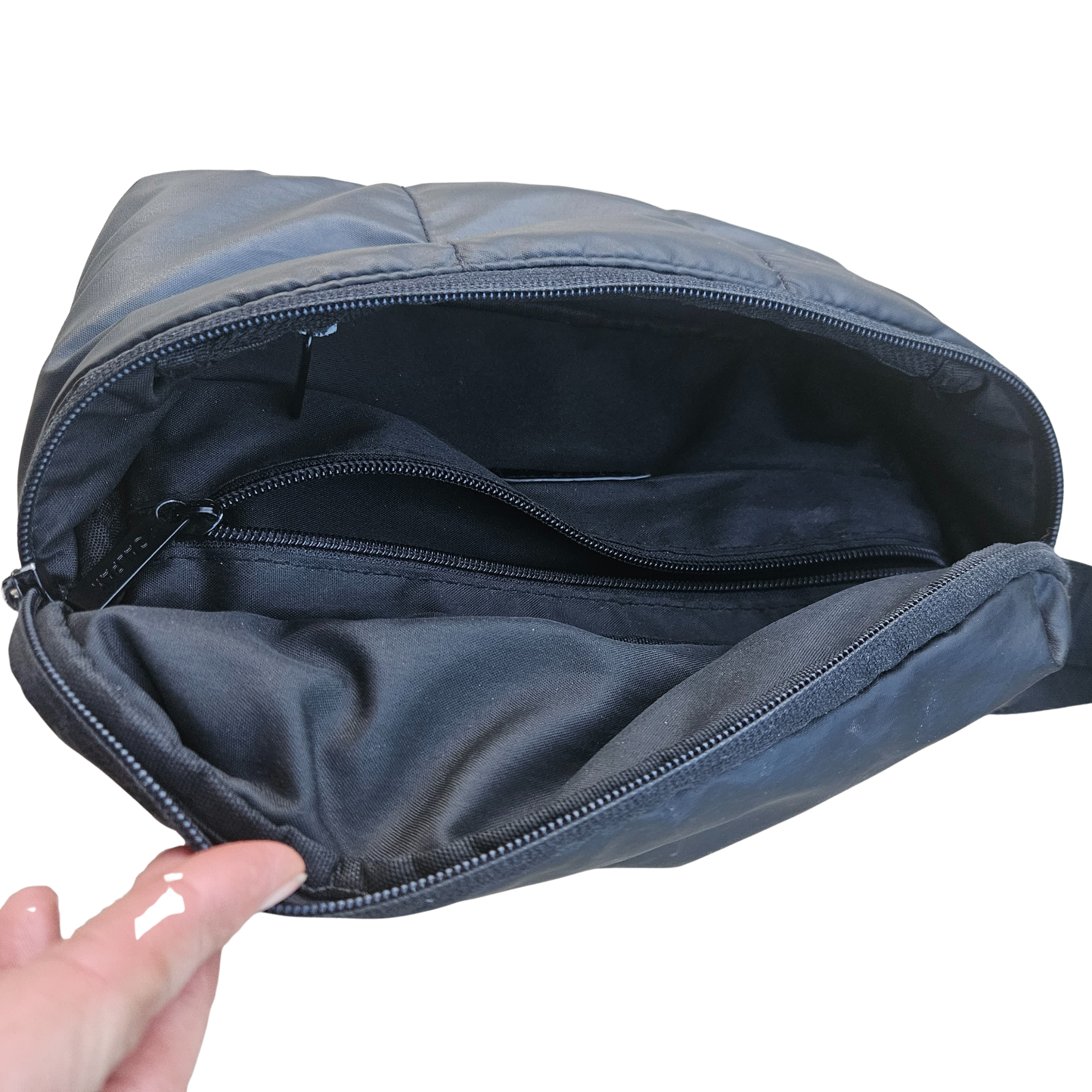 Calpak Luca Black Quilted Belt Bag Hiking Travel Fanny Pak Shoulder Pouch