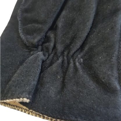 Thinsulate Black Imported Suede Leather Thermal Insulated Gloves XL [Vintage]