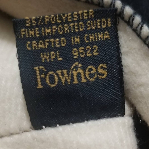 Thinsulate Black Imported Suede Leather Thermal Insulated Gloves XL [Vintage]