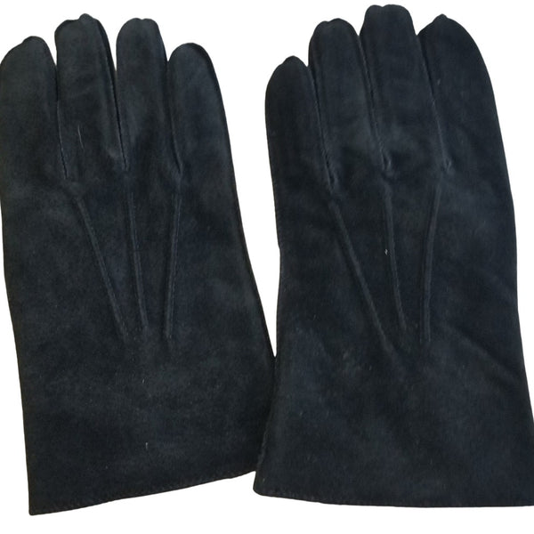 Thinsulate Black Imported Suede Leather Thermal Insulated Gloves XL [Vintage]