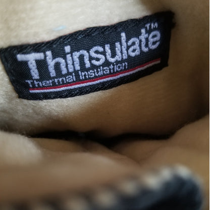 Thinsulate Black Imported Suede Leather Thermal Insulated Gloves XL [Vintage]