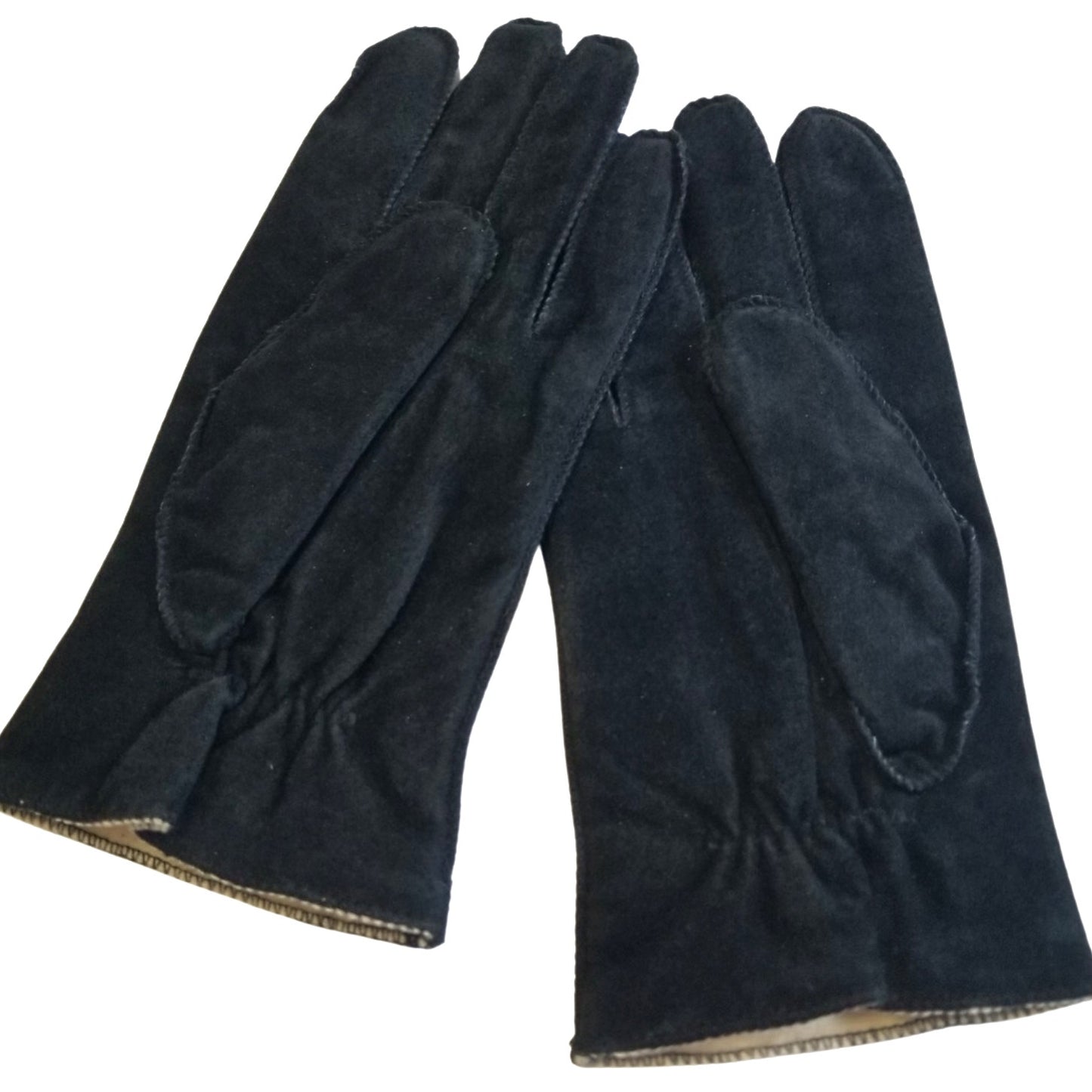 Thinsulate Black Imported Suede Leather Thermal Insulated Gloves XL [Vintage]